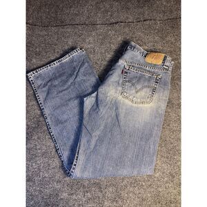 Levi's 526 Jeans Women M Blue Denim Pocket Front Low Slouch Straight Leg Size 12